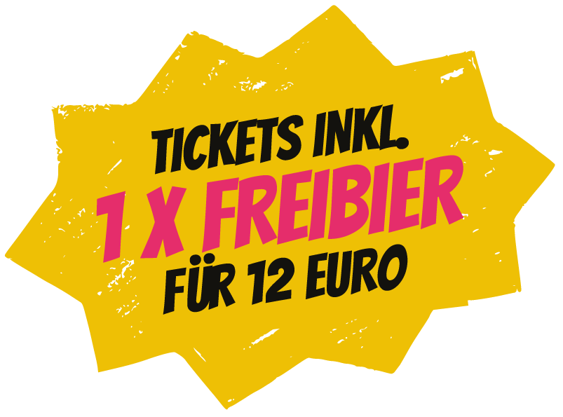 Tickets inkl. 1x Freibier für 12 Euro